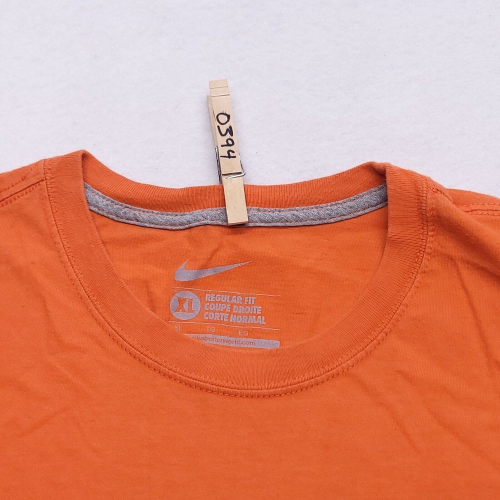 Nike Peyton Knows Casual Short Sleeve T Shirt Adult Mens Size Extra Large Orange
